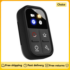 Wireless Smart Remote Control for GoPro Hero 12/11/10/9/8/Max LED Screen 50M Control Distance w/ Wrist Strap USB Charging Cable