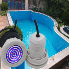 18W RGB Pool Lighting IP68 AC/DC12V 12W 15W LED Underwater Pool Light Resin Filled Pond Lamp Suitable for Spa Swimming Pond Boat