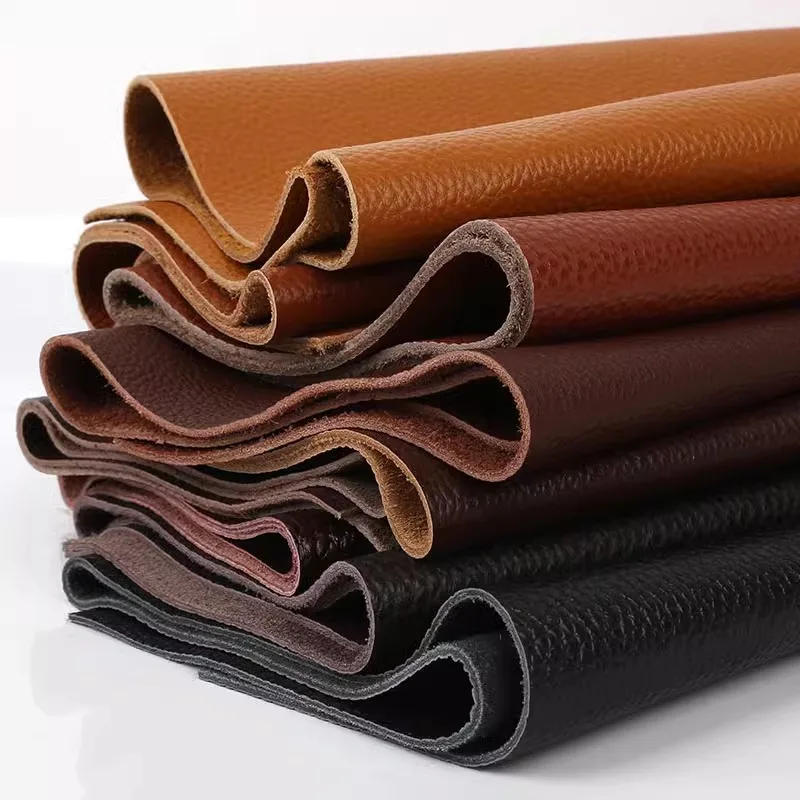 Description Picture 4 of itemNew Genuine leather Vegetable Tanned Cowhide Material Fabric Piece Leather Wallet handbag shoes DIY Leathercraft Accessories