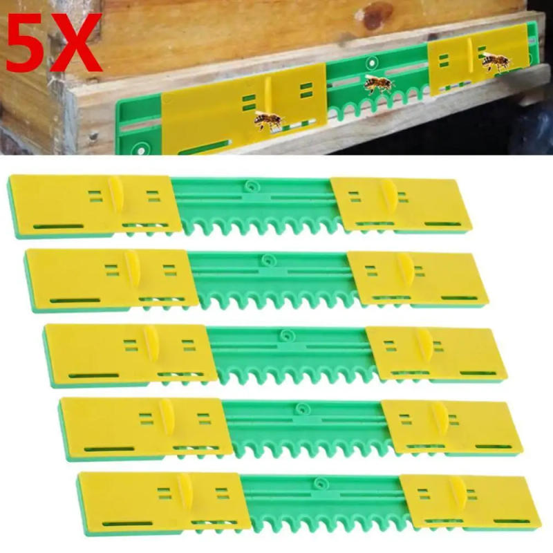 Description Picture 2 of item5pcs Plastic Beehive Door Beekeeping Box Entrance Disc Bee Nest Gate Anti-Escape Hive Gate Sheet Nest Spacer Equipment
