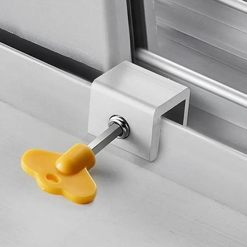 Description Picture 5 of itemAdjustable Sliding Sash Stopper Cabinet Locks Straps Doors Security Anti-theft Lock Sliding Window Limiter Kids Pet Safety Lock