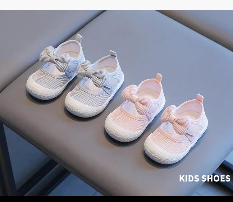 Description Picture 6 of itemKids Shoes  Baby Girl Walking Shoes with Breathable and Non Slip Mesh Bow Princess Shoes with Non Slip Soft Soles