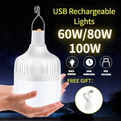 USB Rechargeable LED Emergency Lights House Outdoor Portable Lanterns Emergency Lamp Bulb Battery Lantern BBQ Camping Light
