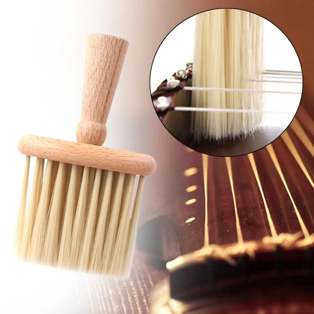 Description Picture 3 of itemSoft Bristles Ukulele Violin Brush Guzheng Guitar Cleaner Brush Cleaning Tool for Musical Instrument Guitar Accessories