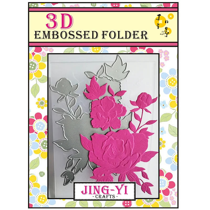 Description Picture 5 of itemRose Flowers 3d Embossing Folder Scrapbooking Tools Dies Materials DIY Craft Supplies Photo Album Decor Card Background Makin
