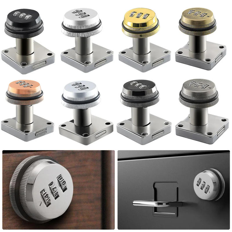 Description Picture 3 of itemPassword Lock Mechanical Lock Anti-theft Lock Locking Hasp Padlock Password Locking Thickened Zinc Alloy For Cupboard