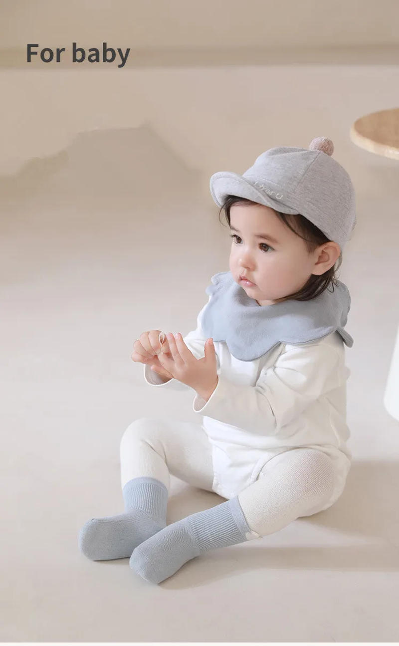 Description Picture 2 of item3 Pairs New Infant Baby Socks Solid Color Spring Autumn Toddler Boys Girls Casual Sock Cotton Socken For Children Kids 0-5 Years