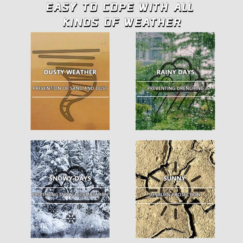 Description Picture 5 of itemChristmas Tree Storage Bag Fits5 6 7 9 Ft Artificial Trees Plastic Waterproof Christmas Bag Durable Handles Labeling Card Slot