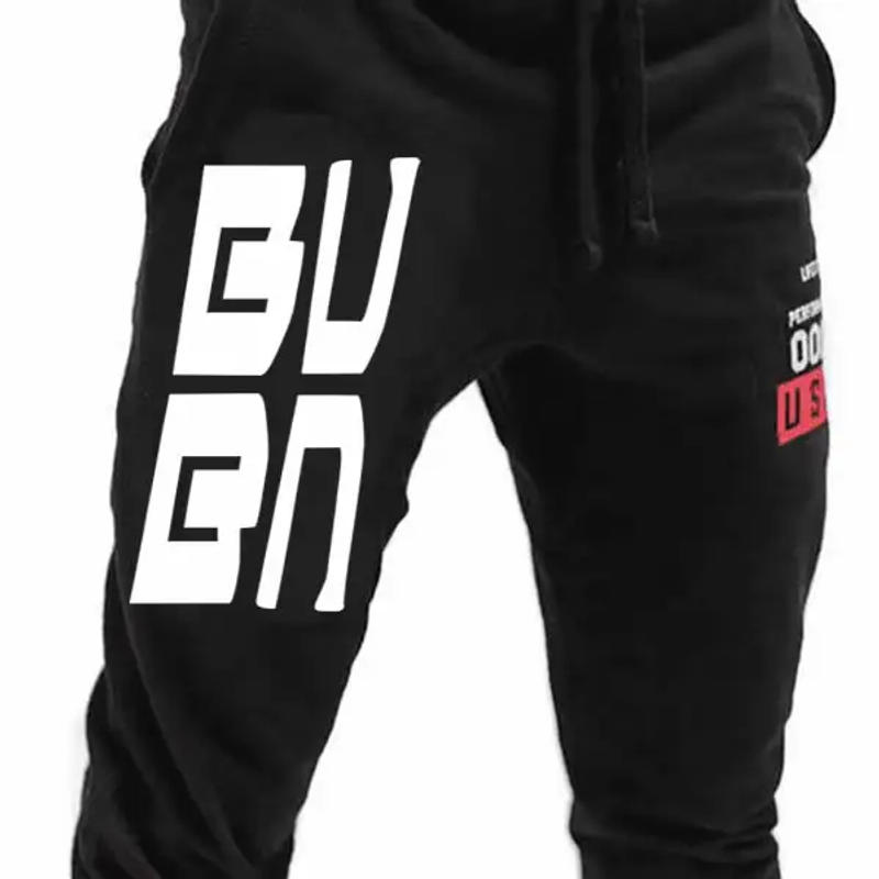 Description Picture 5 of itemNew Pants Men Casual Jogger GU Printed Letter Drawstring Sweatpants Trousers Pants jogging Pants Streetwear GU1