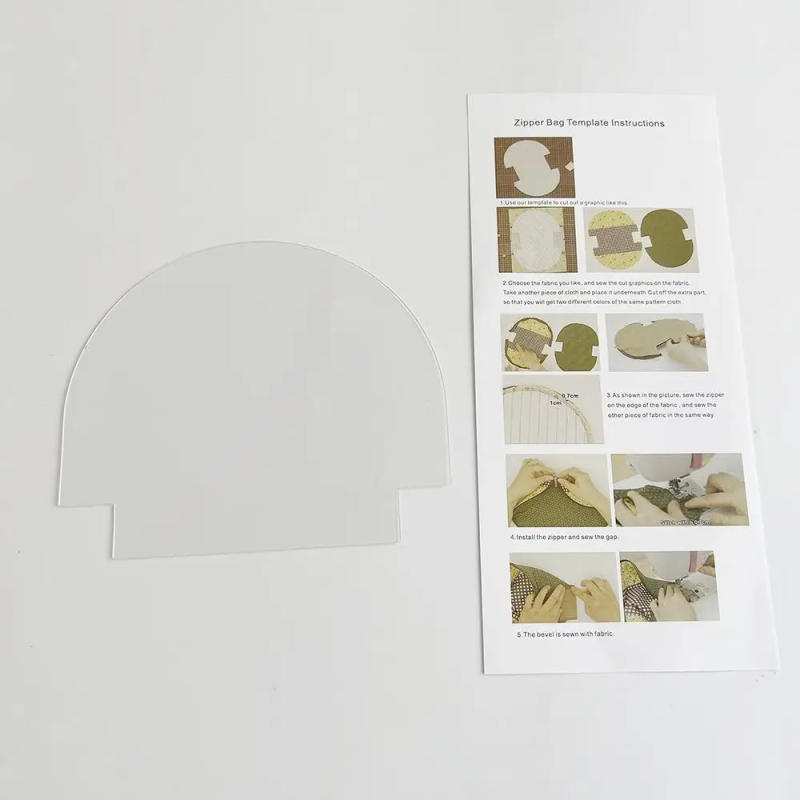 Description Picture 4 of itemPurses Sewing Template DIY Craft Patchwork Quilting Template Cute Bag Pattern Template Cutting Sewing Ruler Sewing Supplies