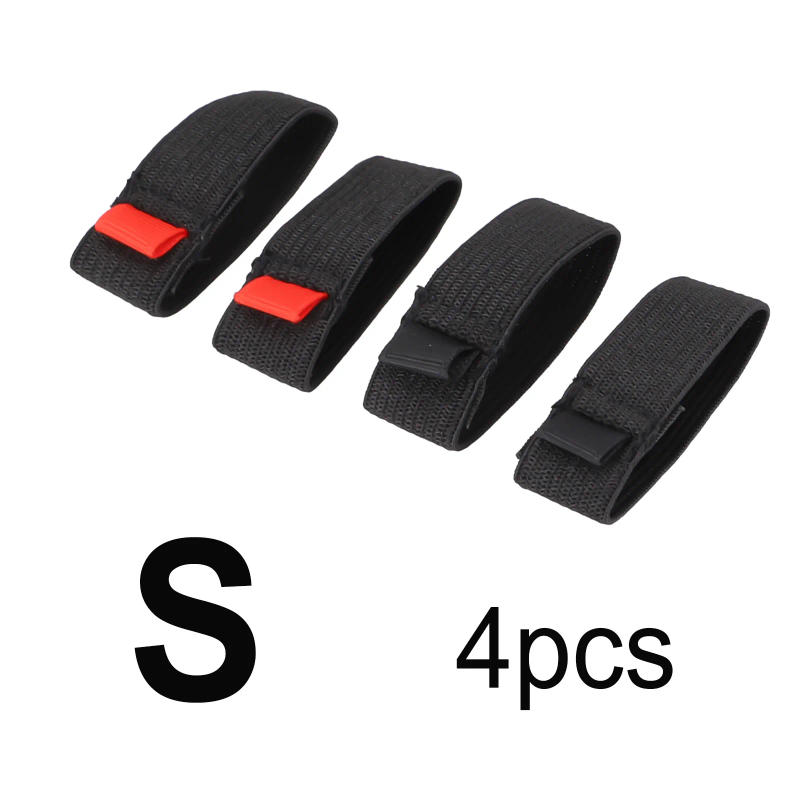 Description Picture 4 of item4pcs Black+Red S M L LL Elastic Fishing Spool Belt Reel Protection Belt Band Wheel Accessories High Quality