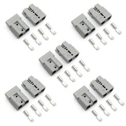 10PCS 50A 600V 6-12AWG Battery Cable Connector For Anderson Style Power Connector Inverter Motorcycle Battery Charging Adapter