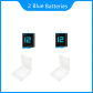 2 Blue Batteries