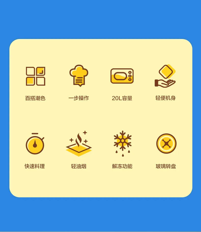 Description Picture 3 of itemConvection oven Visual microwave ovens Galanz Automatic turntable microwave oven 20L Portable microwave oven Home appliances