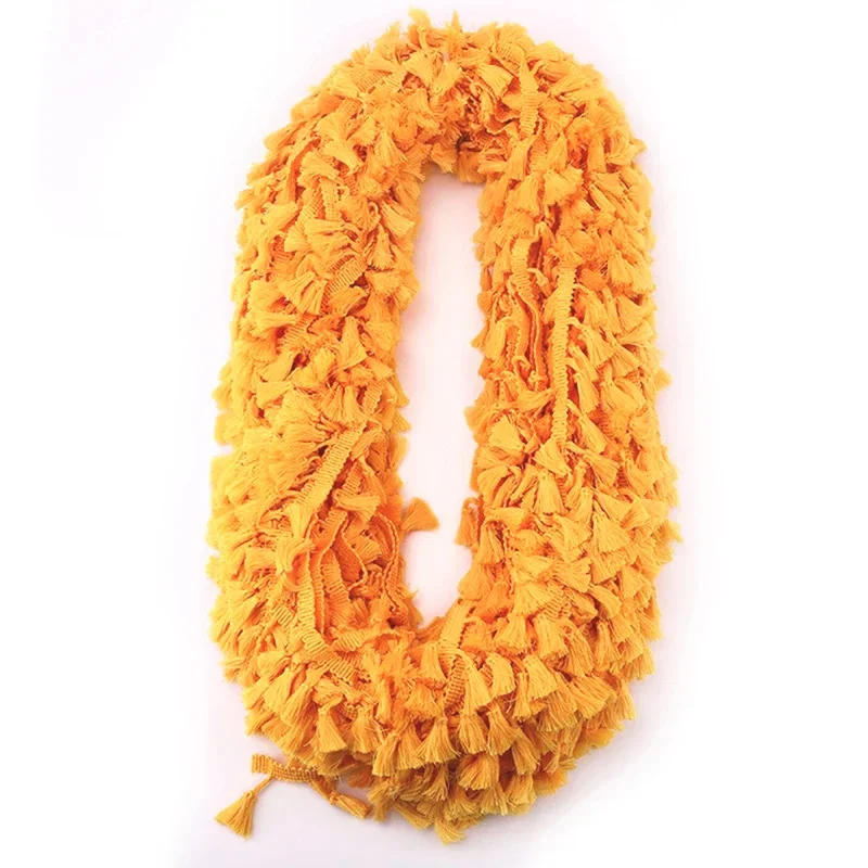 Description Picture 3 of item5 Yards Tassel Lace Ribbon DIY Handmade Craft Accessories Fringe Cotton Lace Trim Ribbon Sewing Dress Garment Curtain Wholesale