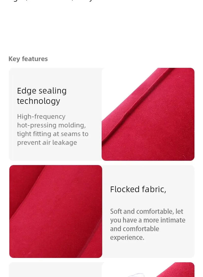 Description Picture 2 of itemPortable Fold Inflatable Air Pillow Outdoor Travel Sleeping Camping PVC Neck Stretcher Backrest Plane Comfortable Pillow