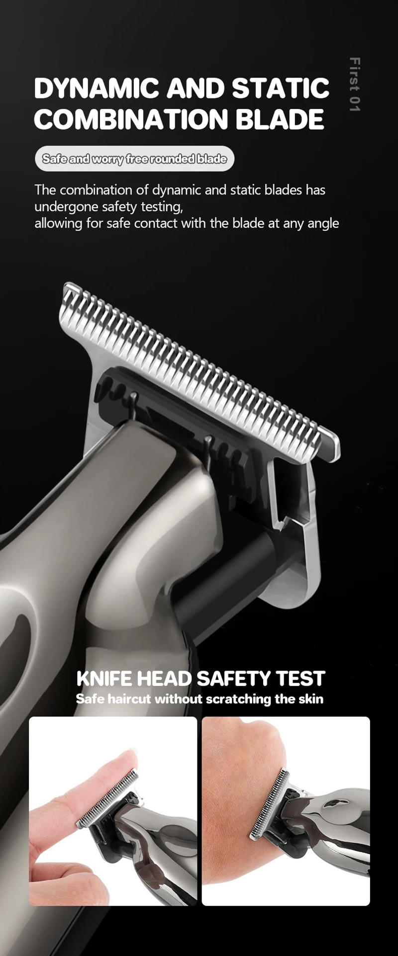 Description Picture 4 of itemHair Clippers for Men Cordless Barber Clippers Professional Cutting Kit Rechargeable Beard Trimmer Home Haircut Grooming Set