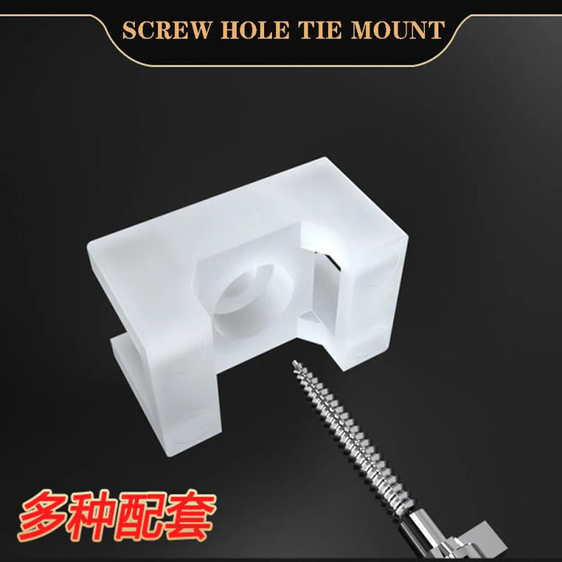 Description Picture 3 of itemSaddle Cable ties base mount holder Wire Fixing Clamp Screw Holes mounter HC-1 HC-2 Cable and Wire management cable organizer