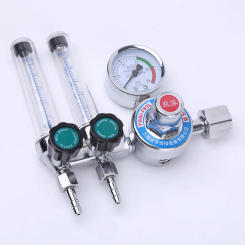 Double Tube 0-25Mpa Argon Regulator CO2 Mig Tig Flow-Meter Gas-Regulators Flowmeter Pressure Reducer Decompression Table