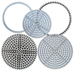 DC12V Led Round Module Ring Pixel Light Strip Dream Color 3Pin Individually Addressable 5050 RGBIC SK6813 Black White PCB