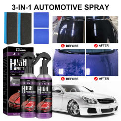 2 Set 3 In 1 Auto Nano Ceramic Coating 100ml Car Paint Scratch Repair Remover Car Nano Spray Car Scratch Repair Car Paint Care