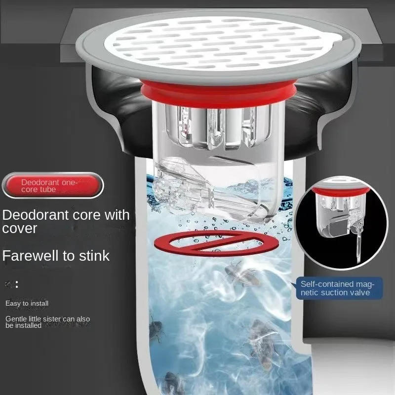 Description Picture 5 of itemFloor Drain Universal Deodorant Toilet Sewer Seal Drain Core Sink Water Filter Strainer Plug Trap Kitchen Bathroom Accessories