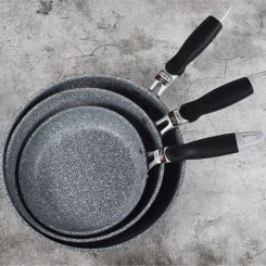 Frying 28/26/24/20cm Wok Non-stick Pan Skillet Cauldron Induction Cooker Pans Pancake Egg Gas Stove Home Tool for Kitchen Set
