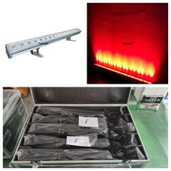 4pcs with case outdoor stage rgb wall wash 18x3w 3in1 rgb color changing recessed linear led wall washer led event wedding light