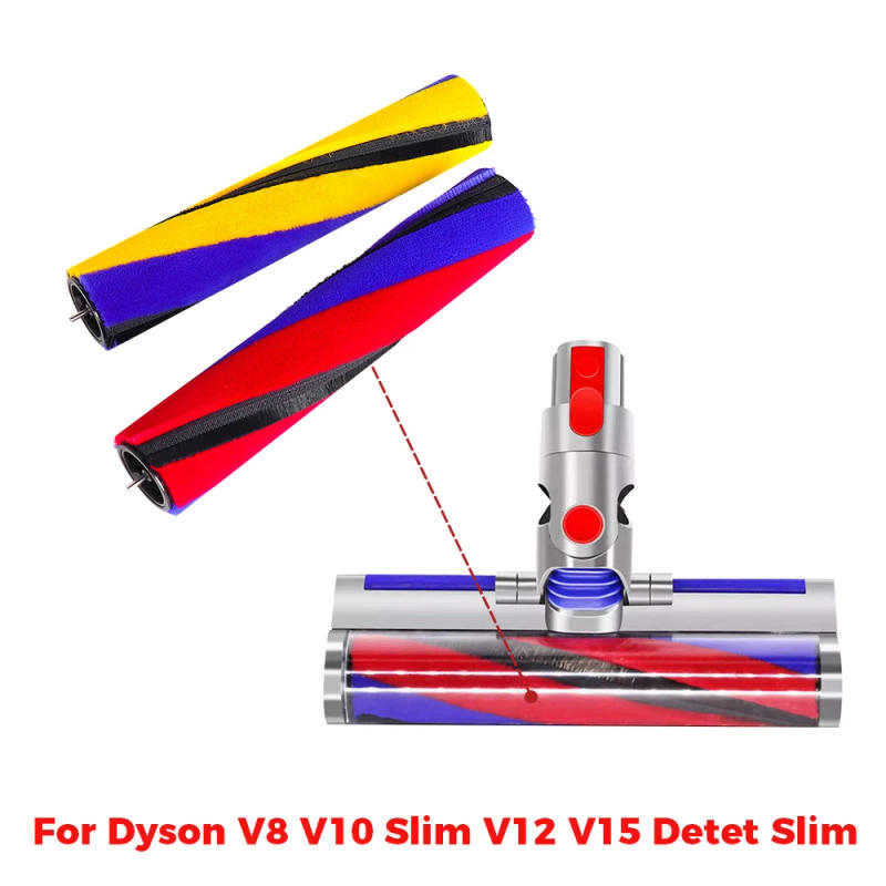 Description Picture 4 of itemSoft Roller Brush For Dyson V8 Slim/V10 Slim/V12 Detect Slim/V15 Detect Slim Vacuum Cleaner Rolling Brush Replacement Parts