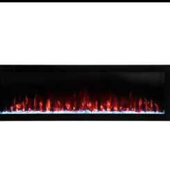 60inch electric fireplace decoration APP adjust colors flame