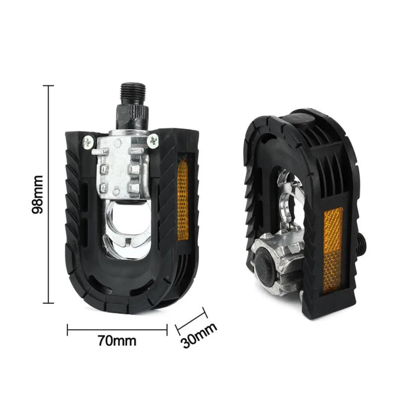 Description Picture 3 of item1 Pair E-bike Folding Pedals Anti-slip Refitting Platform Pedal Scooter Parts Electric Bicycle Accessories Cycling Supplies