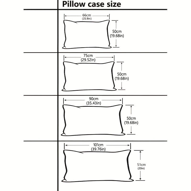 Description Picture 2 of item1 Piece Of Satin Solid Color Pillowcase, Bedroom Pocket Sealed Soft Pillowcase, Bedding