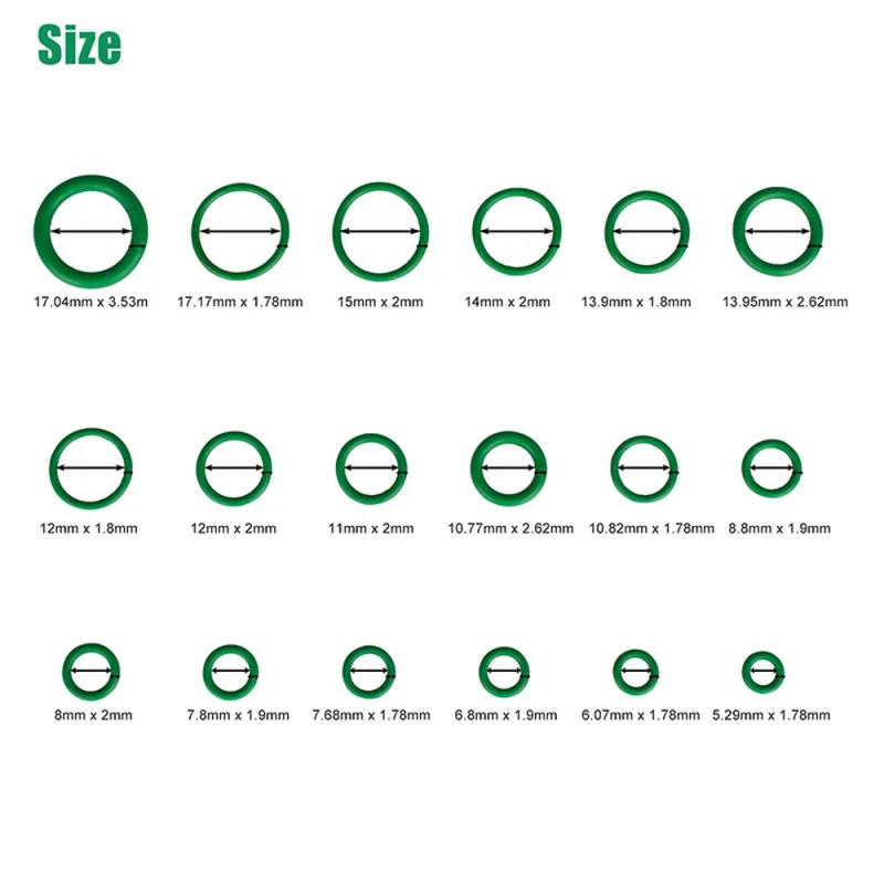 Description Picture 3 of itemO-Ring Assortment Kit Set Nitrile Rubber High Pressure O-Rings NBR Sealing Kit for Plumbing Automotive and Faucet Repair O-Rings