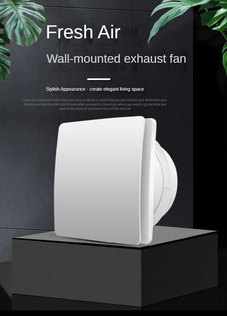 Description Picture 2 of item4/6 Inch High Speed Exhaust Fan Toilet Kitchen Bathroom Hanging Wall Window Ventilator Extractor with Remote Control