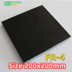 200x200mm Black FR4 Fiberglass Sheet Glass Fibre Plate GFRP GF Board Black Epoxy Plate FR-4 Insulation and Anti-static Sheet