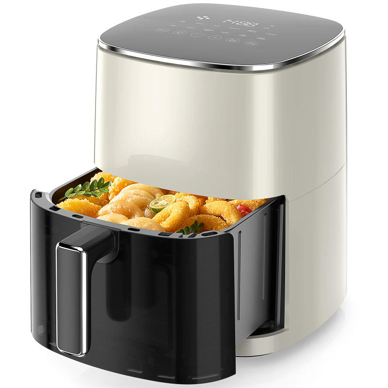 Description Picture 2 of itemAir Fryer 6 Quart Capacity with Window Square Air Fryer 12-in-1 Air Fry, Roast, Reheat, Dehydrate, Bake, Steam with 400F, Beige