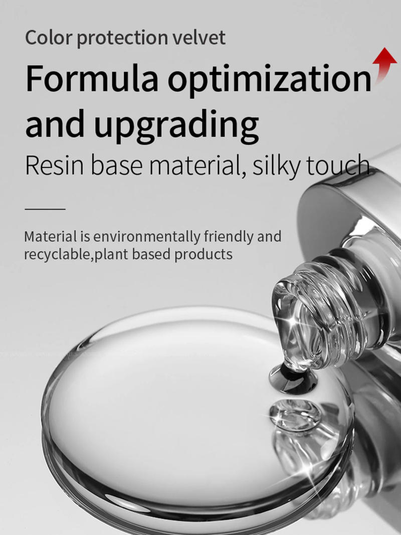 Description Picture 5 of item12ml Upgraded Color Protection Velvet Top Coat Non Yellowing Matte Seal Layer Matte Surface Durable Color Functional Adhesive