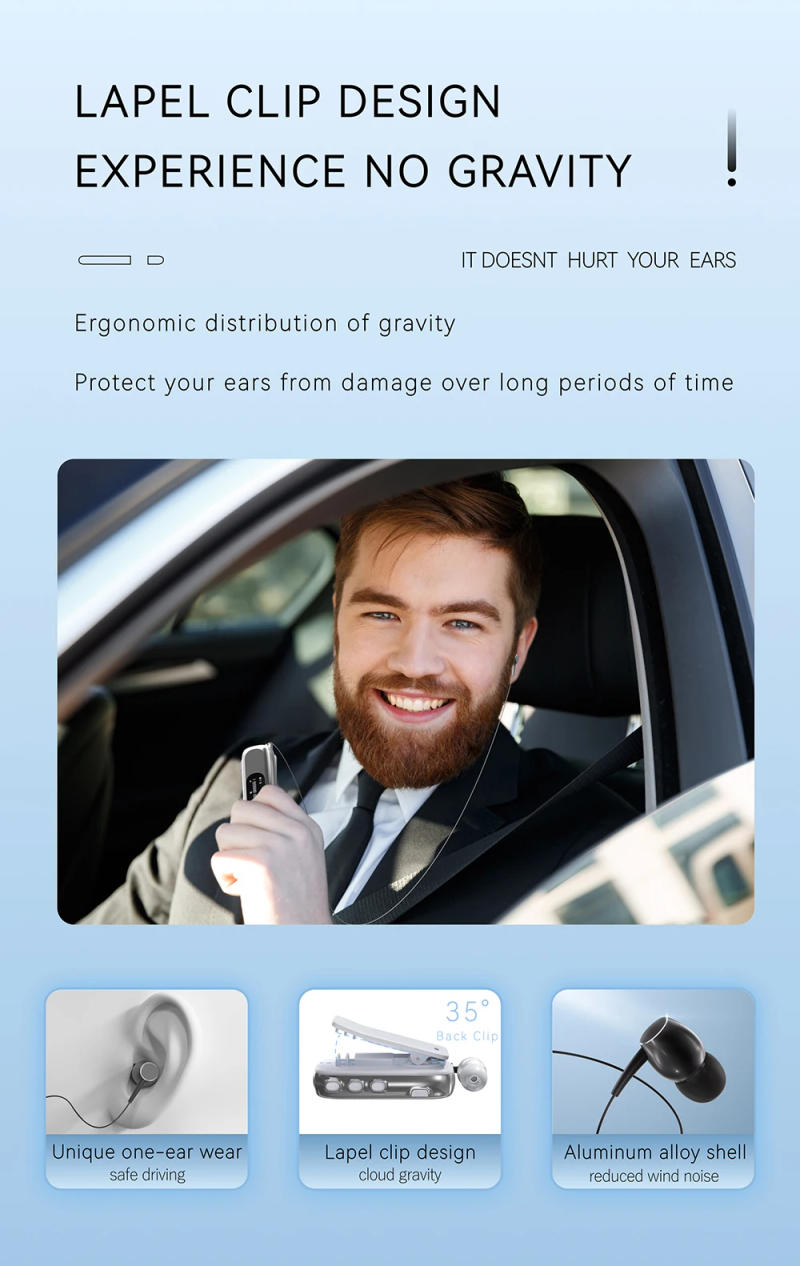 Description Picture 4 of itemBluetooth Wireless Headphones Against Loud Noise Lavalier Business BT 5.4 Earphone Lotus Ears with wire Talk/Music 20H With LCD