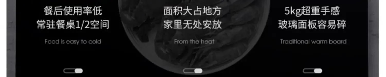 Description Picture 5 of item220V Foldable Hot Dish Plate: keep your food warm and ready to serve(sampan)