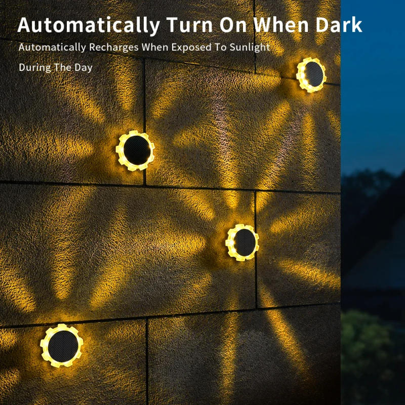 Description Picture 3 of itemLED Porch Lights Solar Wall Lamps Waterproof Garden Lamp Outdoor Sunlight Lighting for Garden Villa Gate Fence Lawn Decor