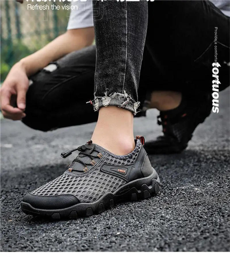 Description Picture 2 of itemOulylan Mens Water Shoes Slip on Beach Aqua Shoes Outdoor Casual Hiking Wading Travel Shoes Quick Drying Sneakers for Male