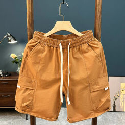 High Quality Men's Shorts Summer Sports Pants Beach Quick Drying Shorts Daily Travel Solid Color Pockets Shorts Men's Clothing