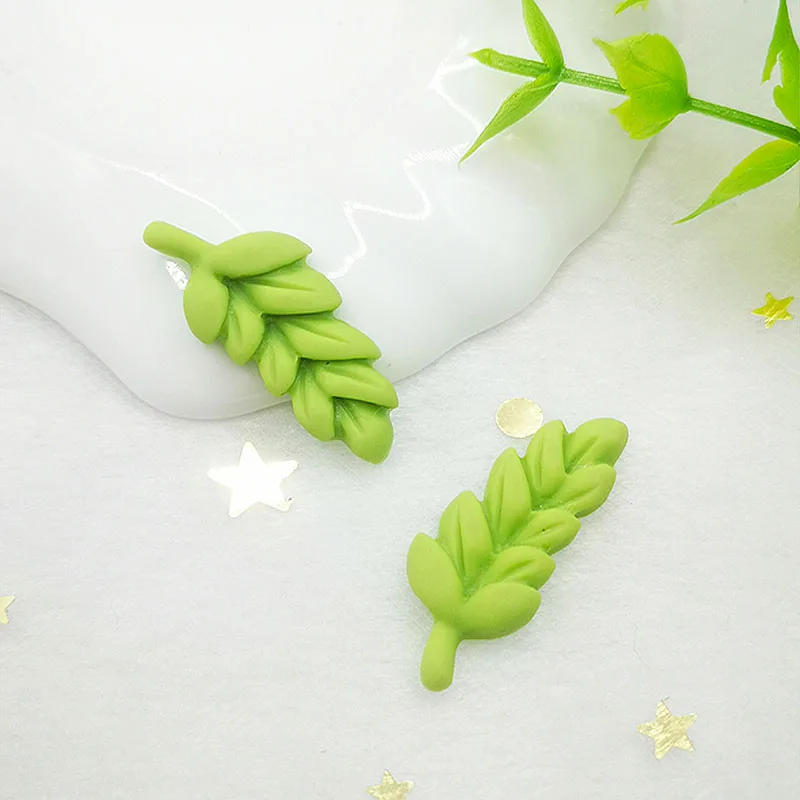 Description Picture 6 of item12Pcs 12*29mm Resin Flatback The Leaves Embellishment Cabochon Leaves Decoration Scrapbooking DIY Craft Supplies Accessories