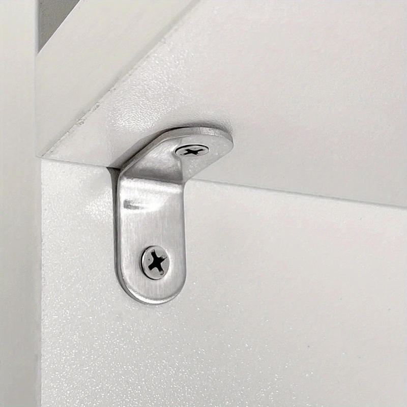 Description Picture 6 of item30 L bracket corner brackets with 60 screws, stainless steel corner brackets, wooden furniture corner fasteners