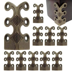 Antique Decorative Edge Cover Corner Protectors Metal Angle Brackets for Photo Album Edge Corner Protector for Cabinets Dressers