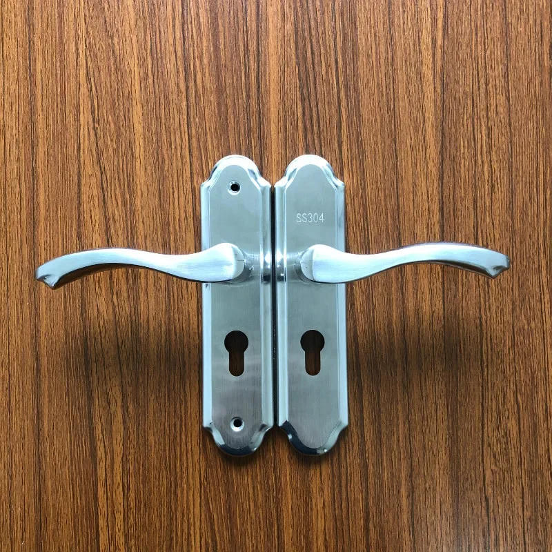 Description Picture 4 of itemStainless Steel Handle Door Lock, Wooden Door Lock, 50 Lock Body, Indoor Bedroom Silent Door Lock, Mechanical  Lock