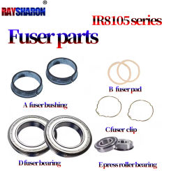Fuser Upper Hot Roller Bushing Gasket Bearing Spring For Canon iR 6055/6065/6075/6255/6265/6275/6555/6565/6575/6755/6765/6780