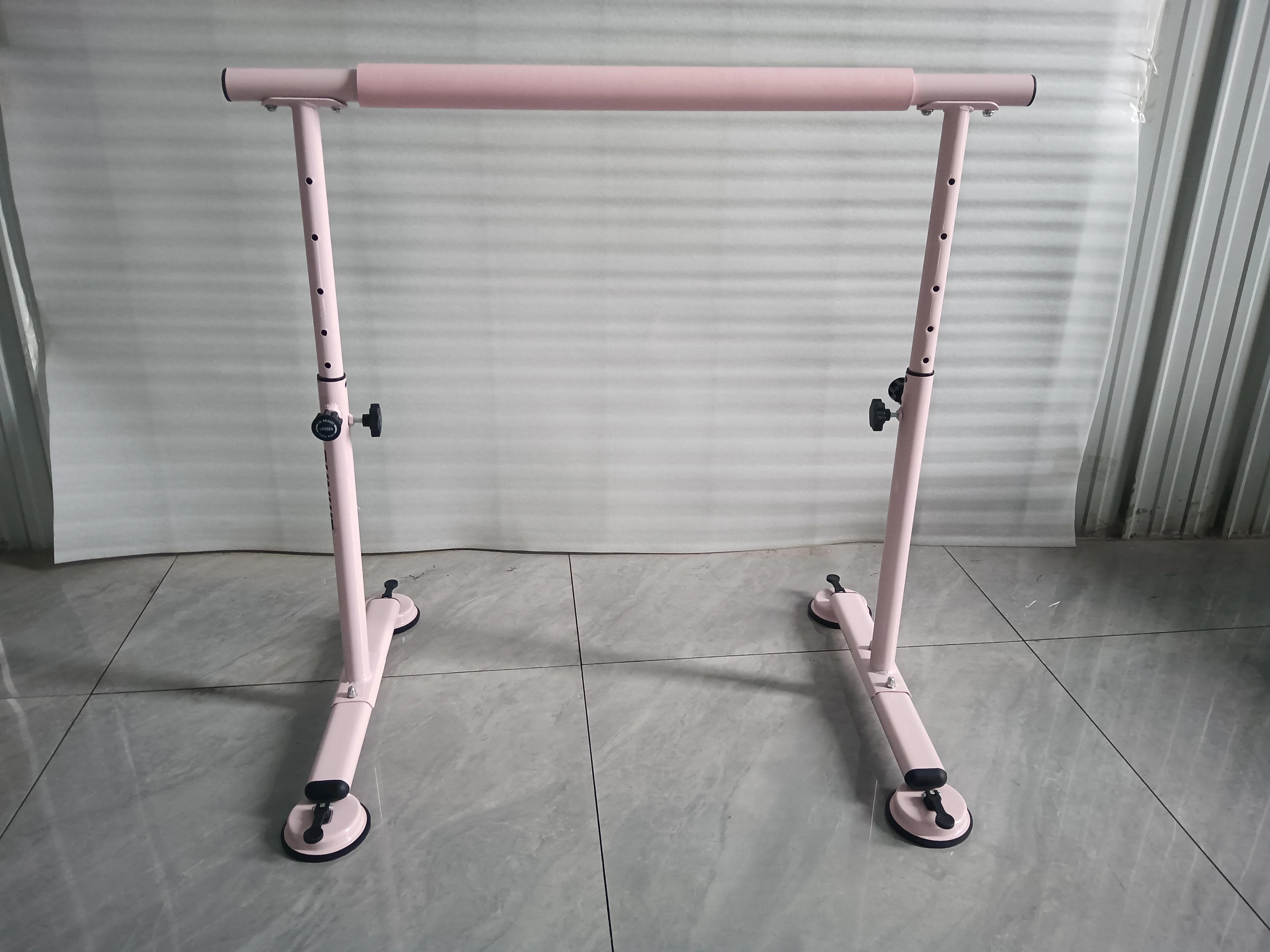 Description Picture 4 of itemFloor Mounted Ballet Barre Pole Horizontal Support Bar Artistic Gymnastics Gym Dance Pole Studio Training Exercise Room