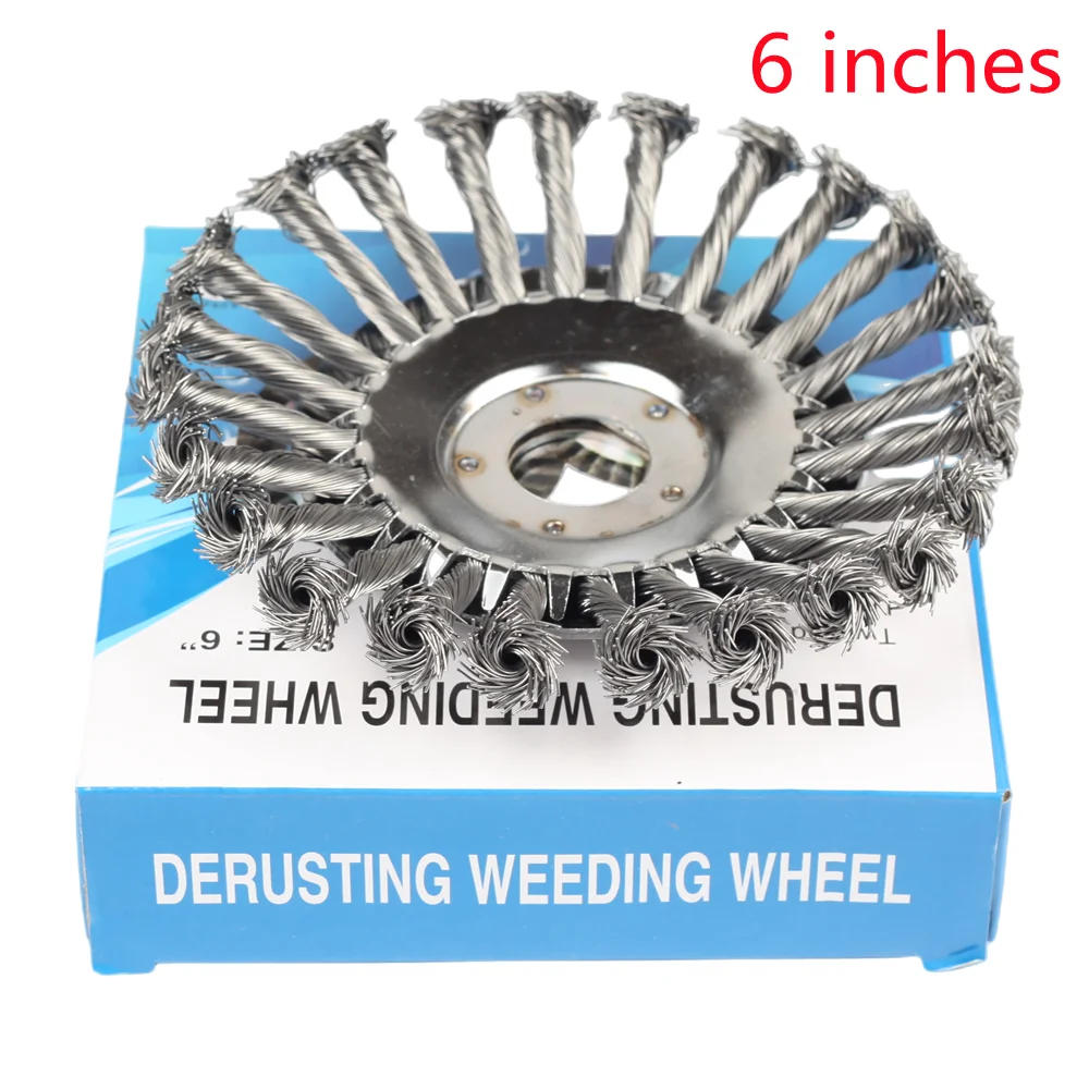 Description Picture 3 of item6/8 Inches Lawnmover Brushcutter Wire Steel Grass Trimmer Head Weed Cutting Dust Removal Garden Power Tool for Lawn Mover Kits