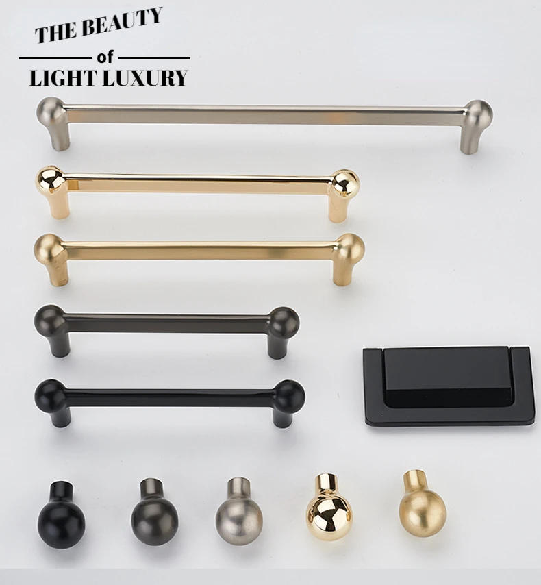 Description Picture 4 of itemModern Minimalist North American Style Handle Cabinet Wardrobe Door Pull Zinc Alloy Furniture Small Handle